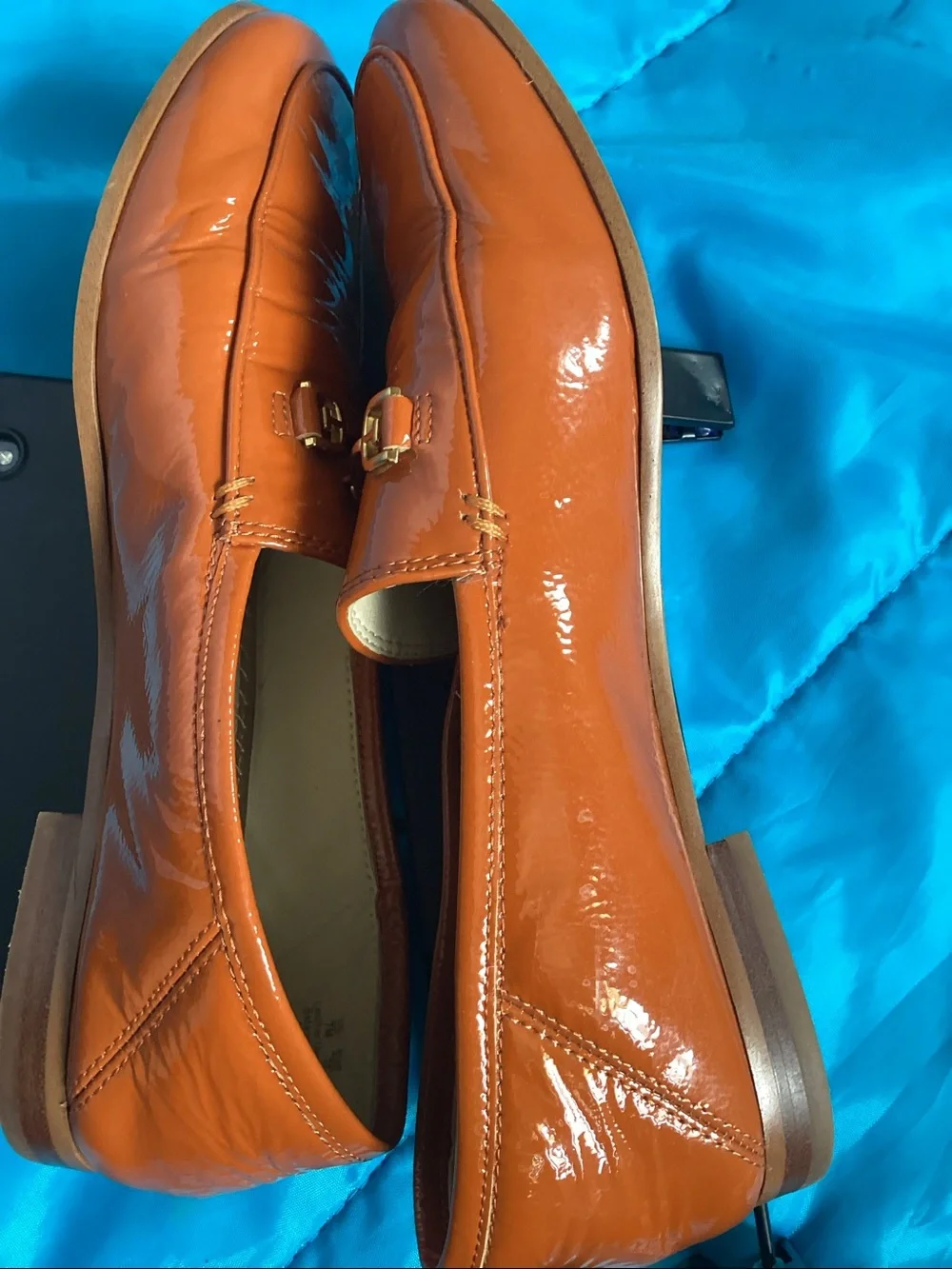 Sam Edelman Loraine Horsebit patent leather loafers